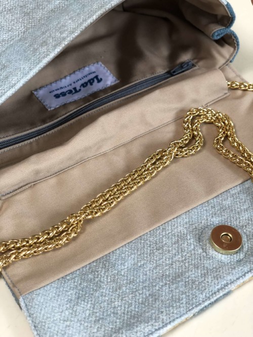 Michelle Blue-Gray Bag - Image 3