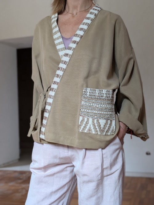 Kimono Cammello Etnico - immagine 1