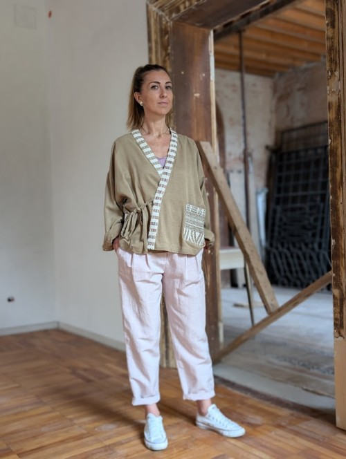 Kimono Cammello Etnico - immagine 5