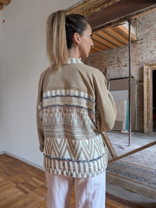 Kimono Cammello Etnico - immagine 2