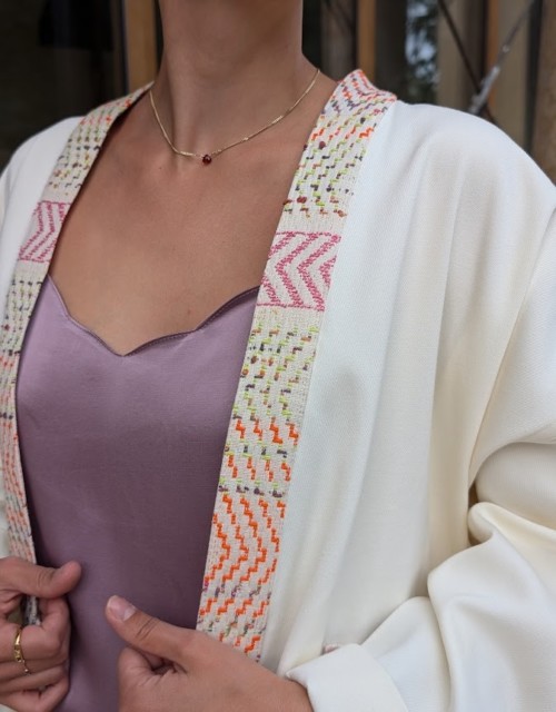 Kimono Avorio Etnico - immagine 3