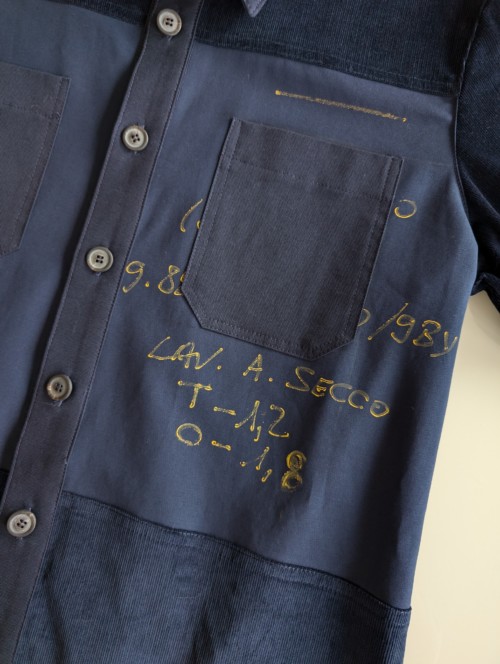 Camicia Relaxed Fit Blu Velluto - immagine 3