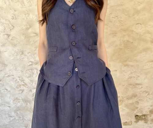 Gonna Tina Lino Blu - Image 4